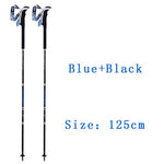 New Carbon Fiber Walking stick Climbing hiking poles Folding Nordic Sticks camping Cane trekking pole mountaineering alpenstock