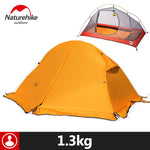 Naturehike Outdoor Tent With Camping Mat 1 Person 20D Silicone Fabric 4 Season Ultralight Double Layers Tent 1.3kg 1.5kg