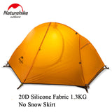 Naturehike Outdoor Tent With Camping Mat 1 Person 20D Silicone Fabric 4 Season Ultralight Double Layers Tent 1.3kg 1.5kg