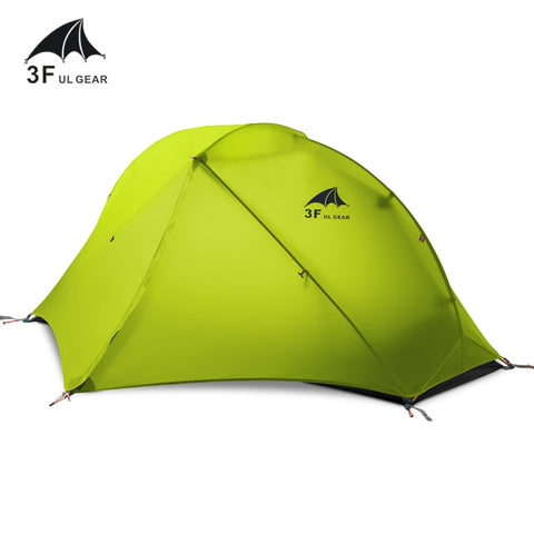 3F UL GEAR Oudoor Ultralight Camping Tent 3/4 Season 1 Single Person Professional 15D