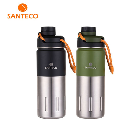 Santeco 500ml Thermos With Rope Double Wall Stainless Steel Vacuum