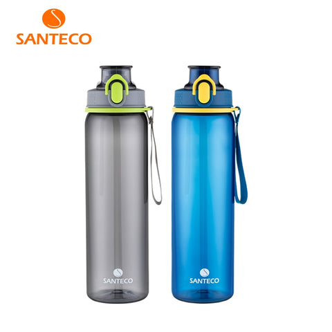 Santeco Lightweight Bottle for Water BPA-free Tritan Flask Water Bottle 500ml 800ml