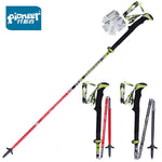 1 Pair Folding Nordic Walking Poles Carbon Fiber Adjustable Trekking Stick