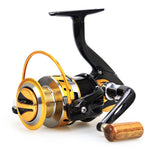 Hot Sell 2000 3000 4000 5000- 7000Series  Spool  Ratio 5.5:1 Spinning Fishing Reel 12BB metal rocker fishing  vessel Metal Spoo