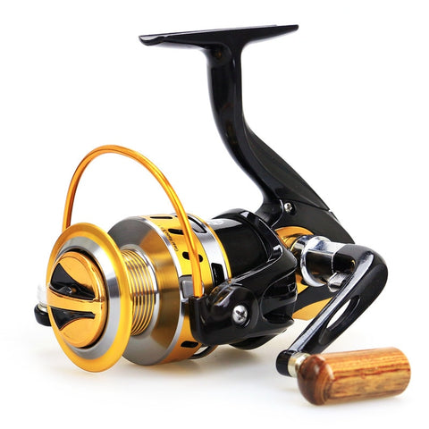 Hot Sell 2000 3000 4000 5000- 7000Series  Spool  Ratio 5.5:1 Spinning Fishing Reel 12BB metal rocker fishing  vessel Metal Spoo