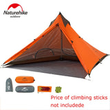 new arrival Naturehike 1 Man Tarp Tent Single Person None Pole  Hiking Camping Tents