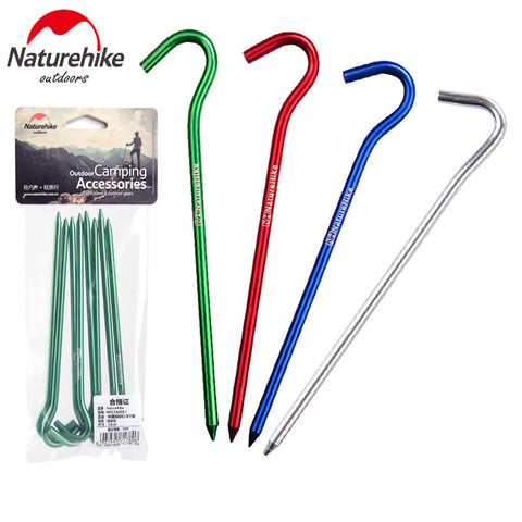 Naturehike  Circular Hook Hard Aluminum Nail 8 Pcs Tent Peg Hooks Use