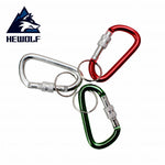 Hewolf Camping Carabiner Hook D-ring Tent Hook Key Buckle