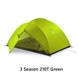 3F UL GEAR 3 Person Camping Tent 15D Silicone 210T