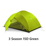 3F UL GEAR 3 Person Camping Tent 15D Silicone 210T