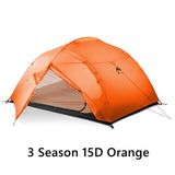 3F UL GEAR 3 Person Camping Tent 15D Silicone 210T