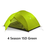 3F UL GEAR 3 Person Camping Tent 15D Silicone 210T