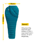 Aegismax Nano2 outdoor Sleeping Bag 95% White Goose Down