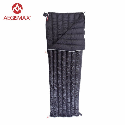 AEGISMAX Lengthened Ultralight Envelope type Sleeping Bag 95% White Goose Down